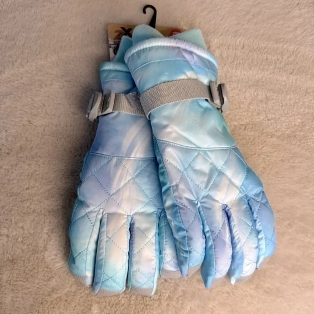 NWT ZeroXposur girls size M/L blue ombré gloves
